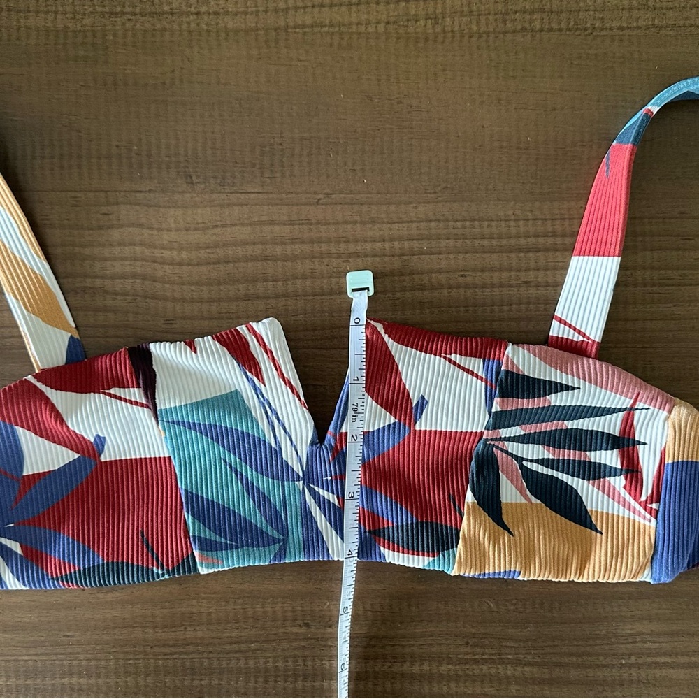 Colorful Patterned Bikini Top - Picture 2 of 3